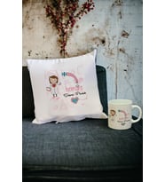 Hemşire Kupa Bardak ve Yastık Set 004 (Beyaz)