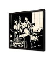 Orkestra Çerçeveli Cam Tablo