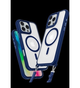 Pilelistore   iPhone 16 Pro Kılıf Enka Magsafe Silikon Kılıf - Lacivert