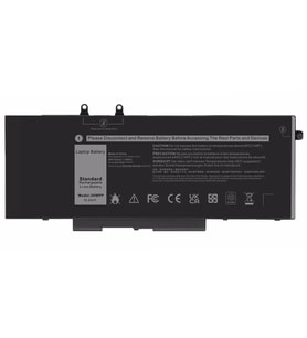 Dell Latitude 5401, 5501 ile Uyumlu Notebook Bataryası Pili - 4 Cell - 15.2V (Siyah)