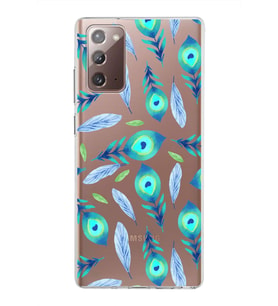 PrintiFy Samsung Galaxy Note 20 ile Uyumlu 1mm Slim Fit Nazar Boncuğu 3 Baskılı Şeffaf  Kılıf