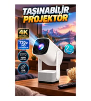 720p HD Ev Tipi Projeksiyon Cihazı 1280 x 720 Çözünürlük HDMI USB Bağlantılı