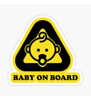 Baby On Board Arabada bebek var Oto Sticker Etiket 19CM md8