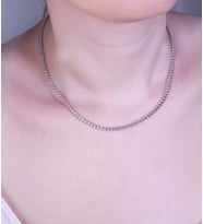 Beyaz Altın Taşlı Kolye (KLY606)