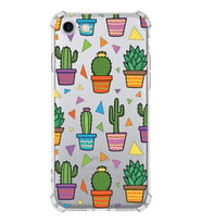 PrintiFy Apple iPhone 8 Uyumlu Water Color 4 Baskılı Şeffaf Köşe Korumalı Antişok Kılıf