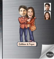 Kişiye Özel Sevgili Ahşap Magnet -22