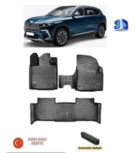 Rizline T10X 2023 Sonrası Uyumlu 3D Havuzlu Paspas ASMA KOKU VE NUMARATÖR HEDİYELİ
