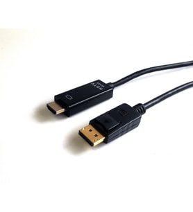 Beek DP Erkek / HDMI Erkek, 4K@30Hz, Altın Kaplama, siyah renk, 5 metre
Beek DP M /HDMI M, 4K@30Hz, Gold Plated Shell, black, 5M