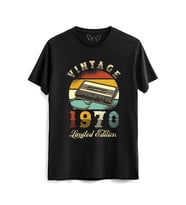 Vintage 1970 Limeted Edition Siyah Tshirt