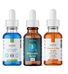 Göz Çevresi Kırışıklıkları Glikolik Asit %3 Set Glikolik Asit Peelingi 90 ml
