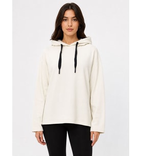 Kadın Kapüşonlu Rahat Kesim Sweatshirt
