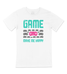 Game Make Me Happy Tişört