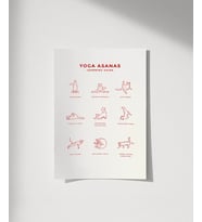 Çerçevesiz Poster Pati Yogası (Çok Renkli)