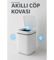 Akıllı Sensörlü 20 Litre Çöp Kutusu, Çöp Torbası Uyumlu ve Kolay Kullanım