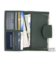 Hakiki Deri Cüzdan  İsme Özel Cüzdan  19,5x11  TM 870-6 Hediyelik Cüzdan (Siyah-Gri)