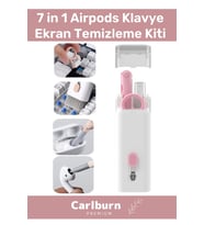 Premium Çok Fonksiyonlu Güçlü Silikon Uçlu 7 in 1 Airpods Klavye Ekran Temizleme Kiti