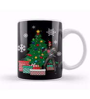 Kano Around The Christmas Tree Mortal Kombat Kupa Bardak Porselen