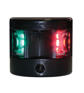 FOS LED 12 İki Renkli Seyir Feneri İskele&Sancak, Siyah