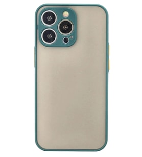 Durukar® iPhone 13 Pro Kılıf Montreal Silikon Kapak - Yeşil