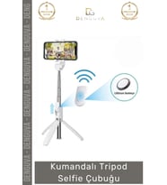 #TripodÇubuk Katlanabilir Stabil Çekim Dönebilen Bluetooth Taşınabilir Kumandalı Tripod Selfie Çubuğ