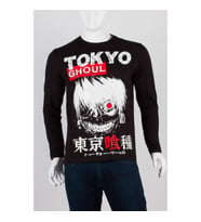 Tokyo Ghoul Unisex Pamuklu Regular Fit Siyah Tişört Small (Karışık)
