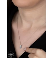 SWAROVSKİ CRYSTAL YILDIZ 925 AYAR GÜMÜŞ KOLYE