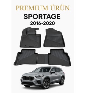 Kia Sportage 2016-2020 Uyumlu 3D Oto Paspas Premium