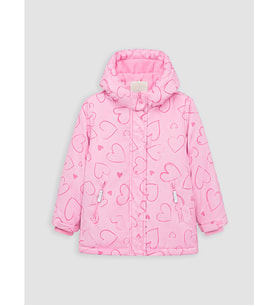 LCW Kids Pembe Kız Çocuk Su İtici Mont