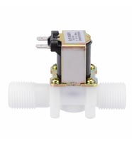12V Plastik Solenoid Valf NC Elektrikli Manyetik Su Akış Vanası Kontrol Bahçe Sulama Robotik Çamaşı