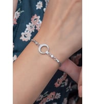 925 Ayar Ayyıldız Kadın Gümüş Bileklik