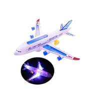 Turkish Airlines A330 Dev Boy Yerde Gezen 40 cm Pilli Sesli 3D Işıklı Müzikli Çarp Dön Oyuncak Uçak