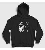 Presmono Unisex Siyah Rage Anime Attack On Titan Kapüşonlu Sweatshirt 124723tt