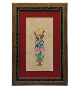e38 EL İŞÇİLİĞİ VAZOLU BUKET 41*28 cm - 1796