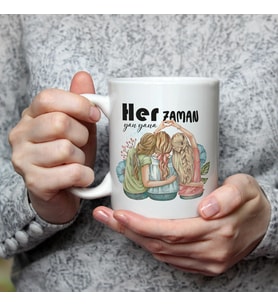 Her Zaman Yanyana Baskılı Beyaz Kupa