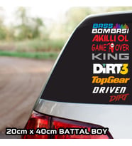 arka cam uyumlu etiket sticker çıkartma - çoklu set - motosiklet araba otomobil kamyon kamyonet cam uyumlu