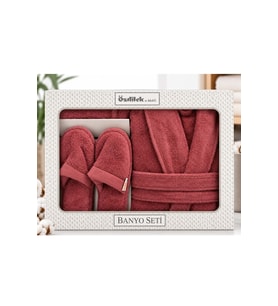 Özdilek Colourist K.Mercan Kişisel Banyo Bornoz Seti (XL Beden)