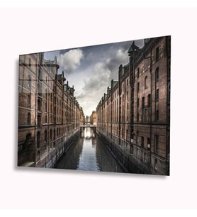 Hamburg Şehir Cam Tablo 4mm Dayanıklı Temperli Cam