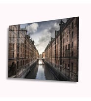 Hamburg Şehir Cam Tablo 4mm Dayanıklı Temperli Cam