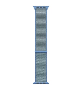 Microsonic Apple Watch Series 7 41mm Hasırlı Kordon Woven Sport Loop Mavi