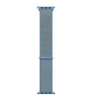 Microsonic Apple Watch Series 7 41mm Hasırlı Kordon Woven Sport Loop Mavi