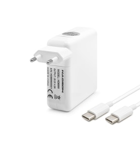 20.2V 4.3A 87W Laptop Adaptörü - Type-C - Asus Dell Uyumlu - Beyaz HD8899