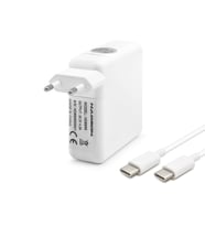 20.2V 4.3A 87W Laptop Adaptörü - Type-C - Asus Dell Uyumlu - Beyaz HD8899