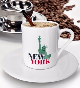 BK Gift New York Tasarımlı Türk Kahvesi Fincanı - Model 1