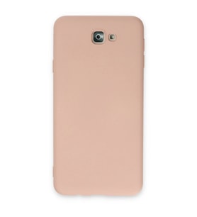 Samsung Galaxy J7 Prime Kılıf Nano İçi Kadife Silikon - Pudra