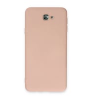 Samsung Galaxy J7 Prime Kılıf Nano İçi Kadife Silikon - Pudra