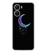 Vivo Y16 Kılıf Resimli Desenli Silikon Platinium Series Moon Star 1851