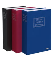 İnsafe ISC802B Büyük Boy Kitap Şeklinde Gizli Kasa - Para Saklama Kasası (Mavi)