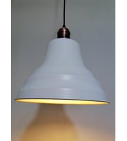 RİOLİGHT RETRO BEYAZ İÇİ GOLD TEKLİ METAL SARKIT ÇAP: 27CM (Siyah)