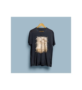 Oversize Leonardo Da Vinci Çiöek ve Diyagram Çizimi Unisex T-shirt