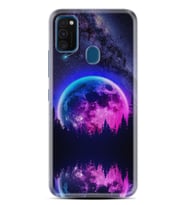 Samsung M21 M22 M23 M30 M31S M32 Kılıf Desenli Silikon Star Planet 1652